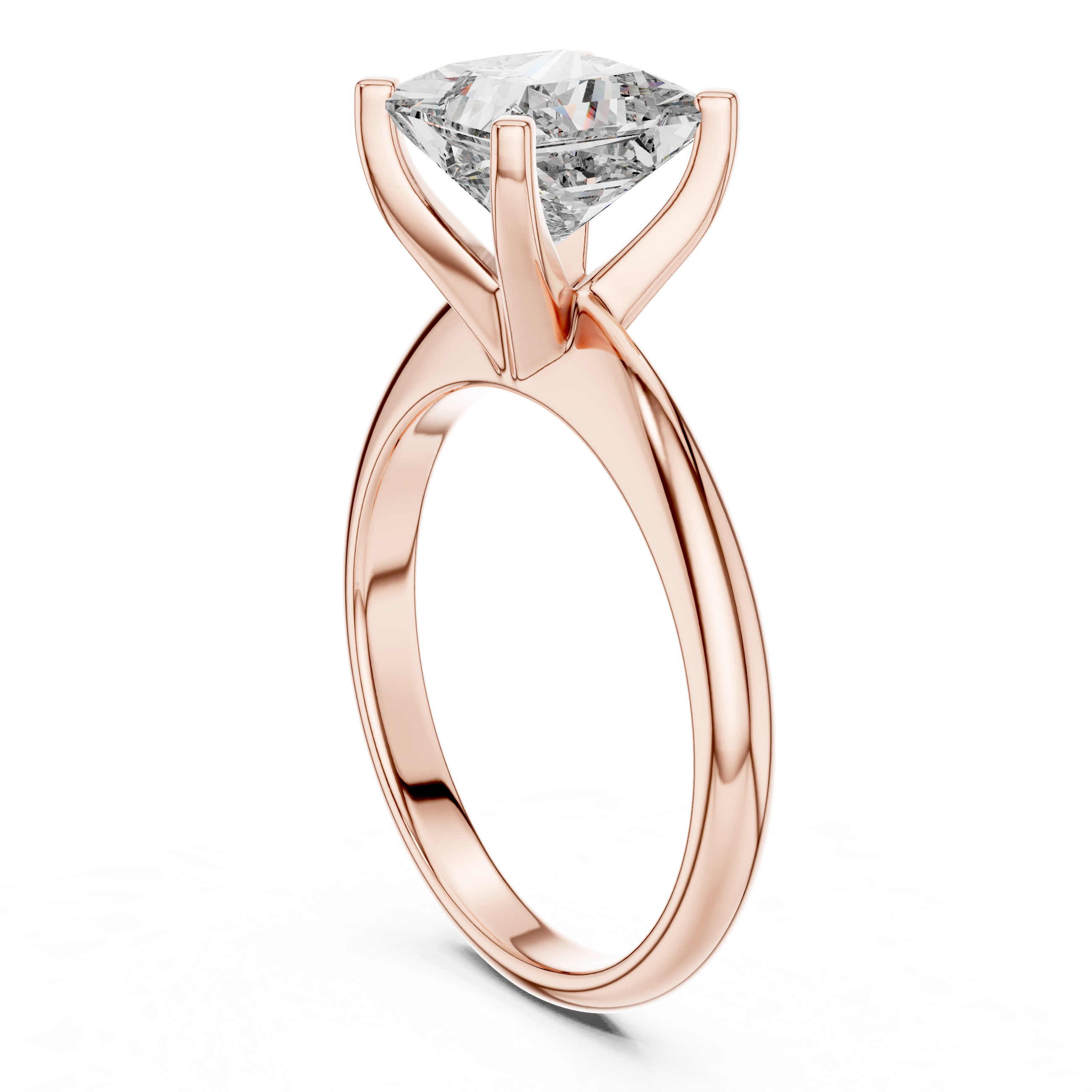 Princess Solitaire Ring