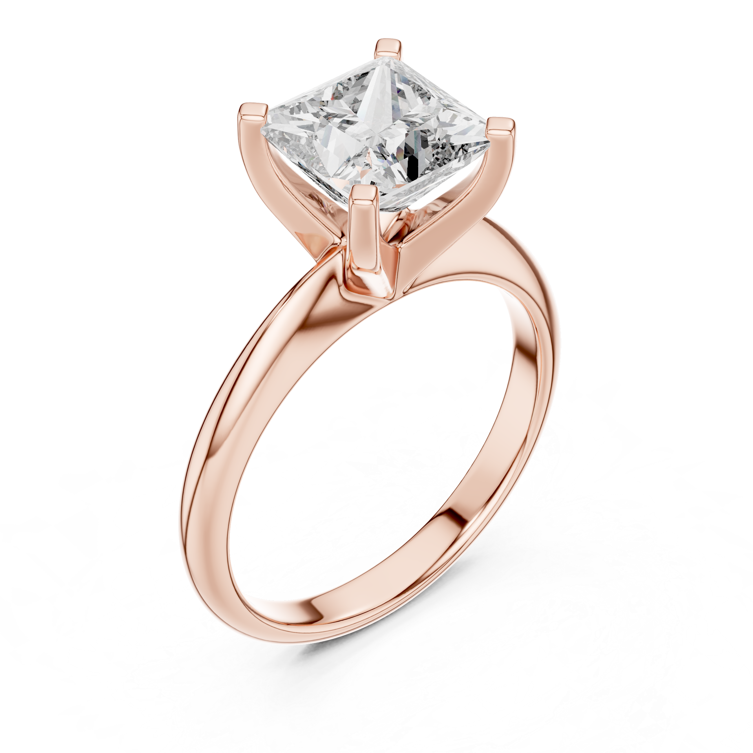 Princess Solitaire Ring