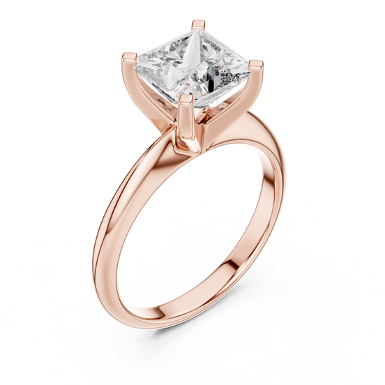 Princess Solitaire Ring
