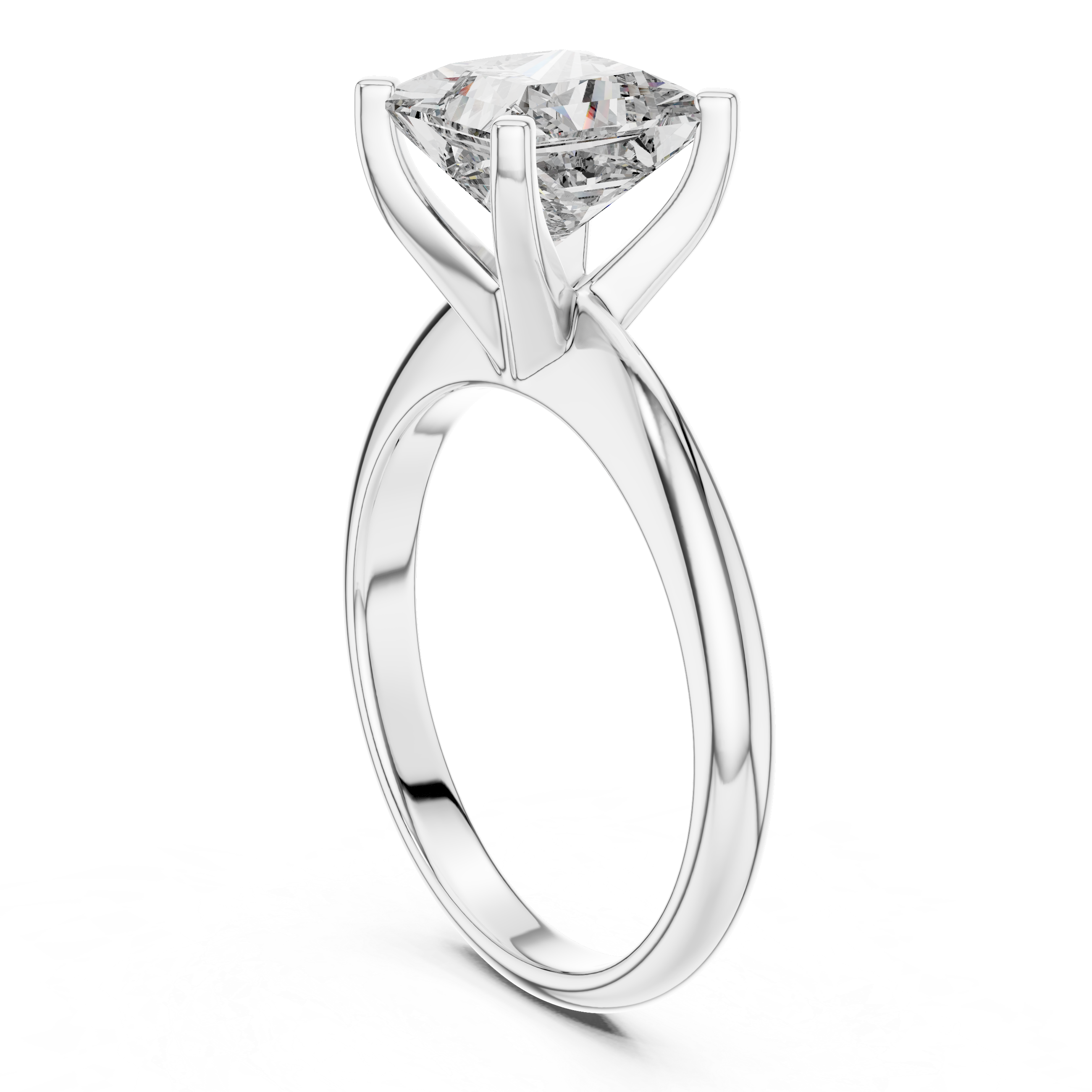Princess Solitaire Ring