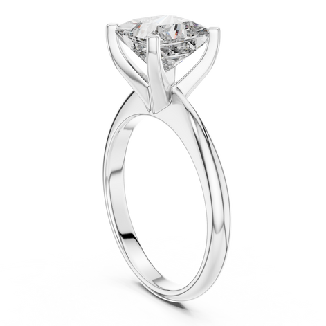 Princess Solitaire Ring