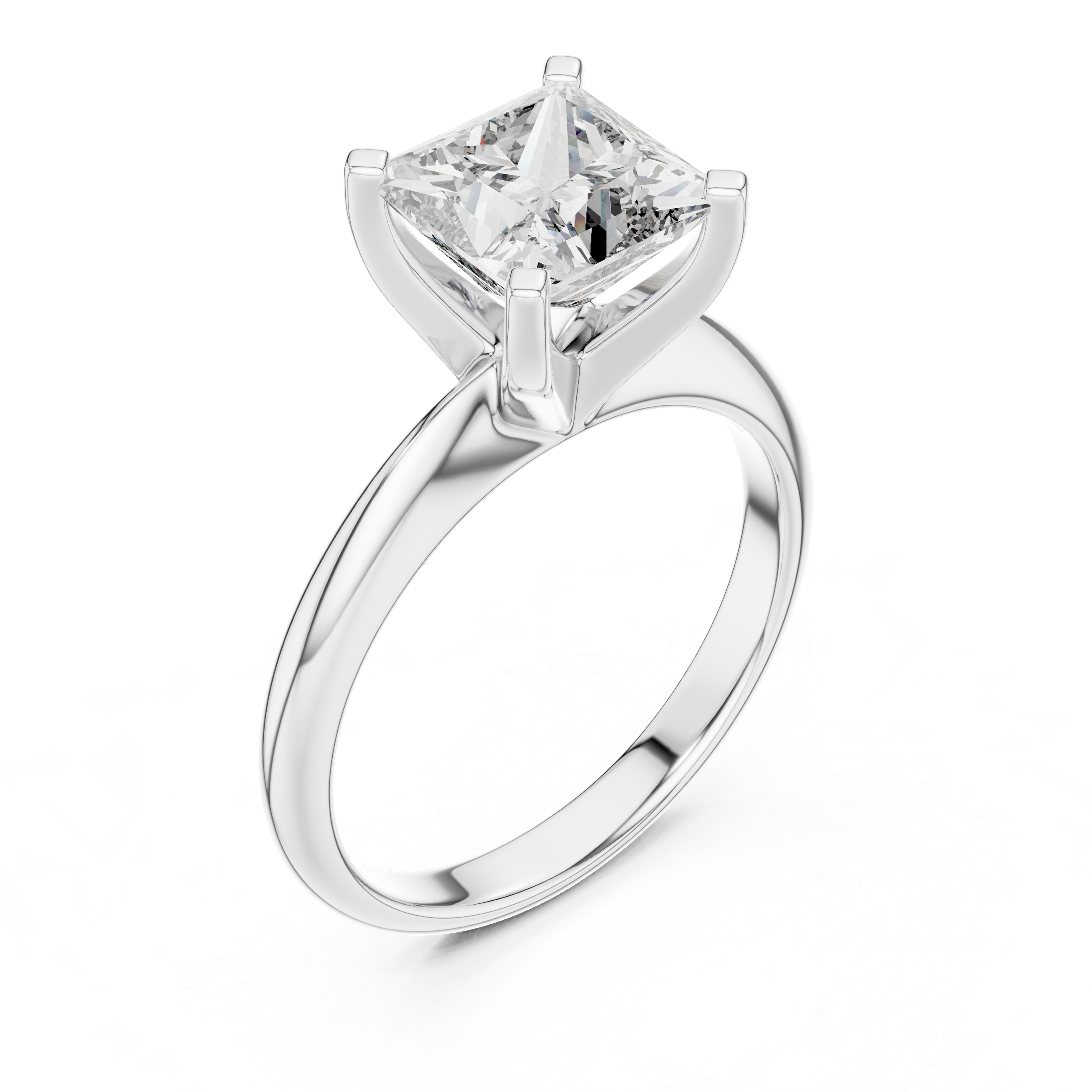 Princess Solitaire Ring