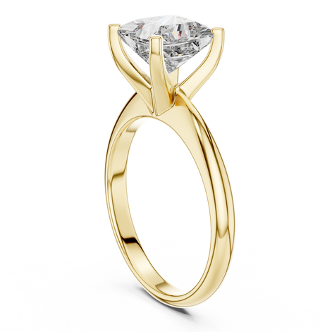 Princess Solitaire Ring