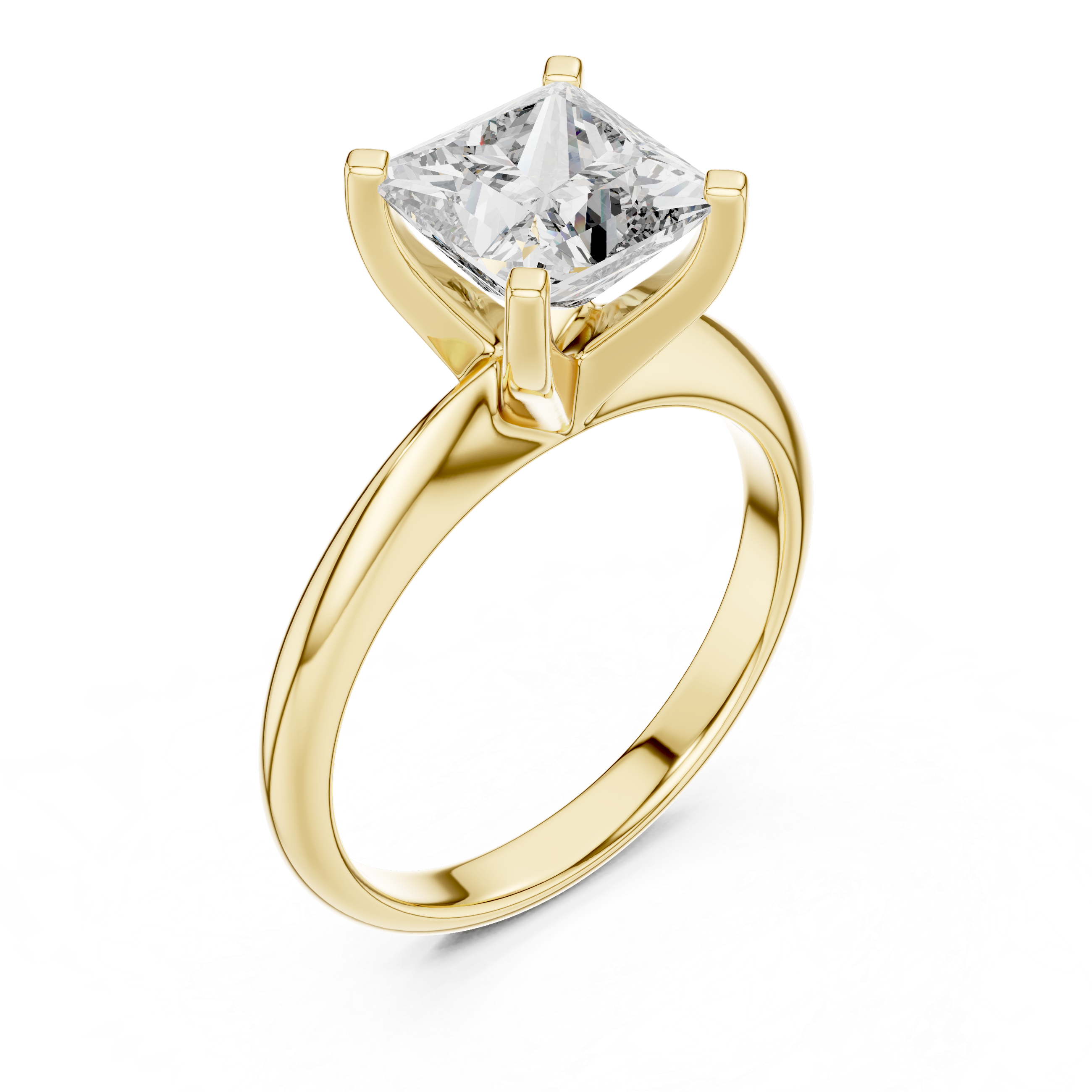Princess Solitaire Ring