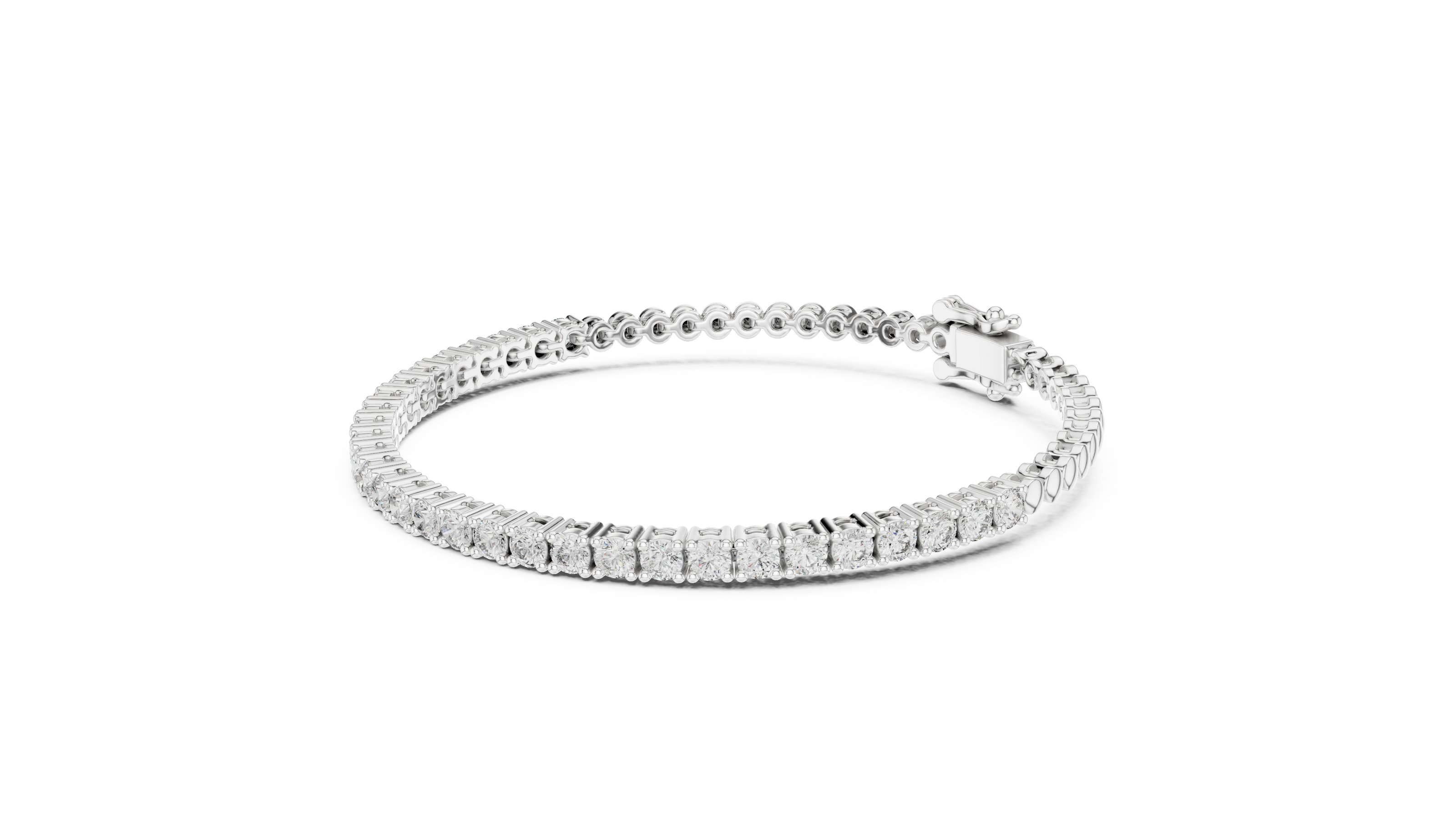 Round Brilliant Tennis Bracelet