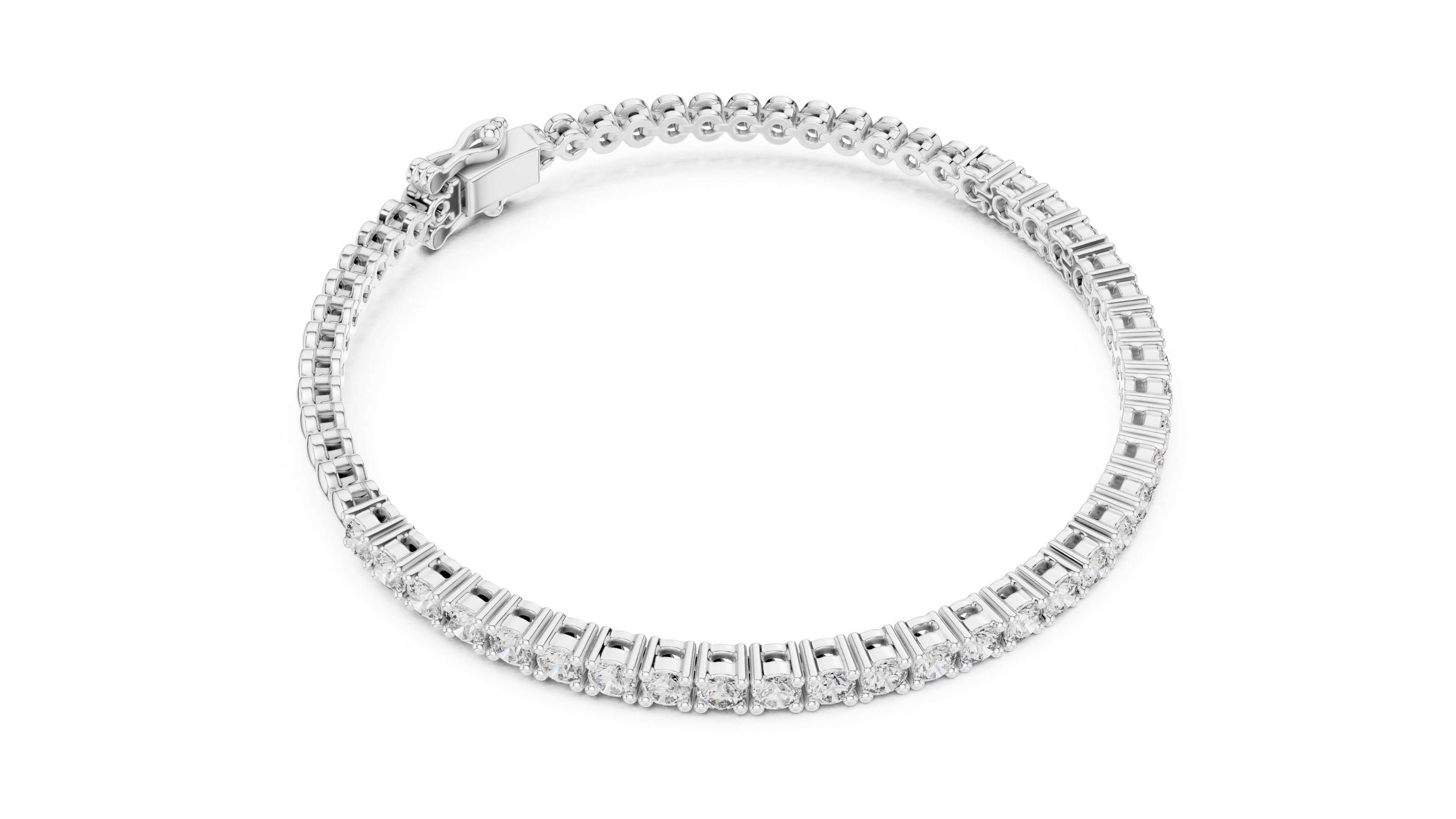 Round Brilliant Tennis Bracelet