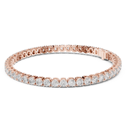 Round Cut Prong Tennis Bracelet - TBRRF