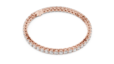 Round Cut Prong Tennis Bracelet - TBRRF