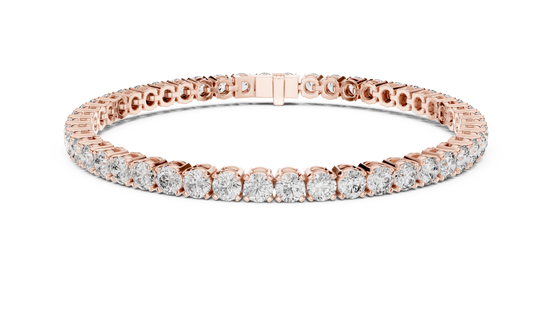Round Cut Prong Tennis Bracelet - TBRRF