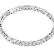 Round Cut Prong Tennis Bracelet - TBRRF
