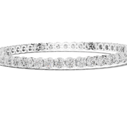 Round Cut Prong Tennis Bracelet - TBRRF