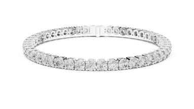 Round Cut Prong Tennis Bracelet - TBRRF