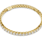 Round Cut Prong Tennis Bracelet - TBRRF
