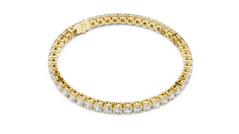 Round Cut Prong Tennis Bracelet - TBRRF