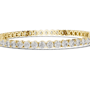 Round Cut Prong Tennis Bracelet - TBRRF