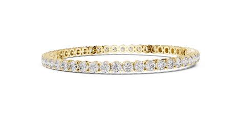 Round Cut Prong Tennis Bracelet - TBRRF