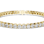 Round Cut Prong Tennis Bracelet - TBRRF