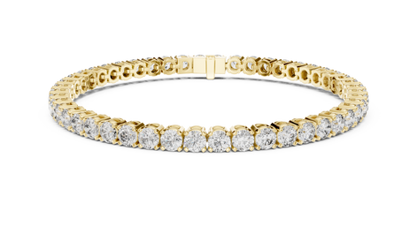 Round Cut Prong Tennis Bracelet - TBRRF