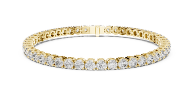 Round Cut Prong Tennis Bracelet - TBRRF
