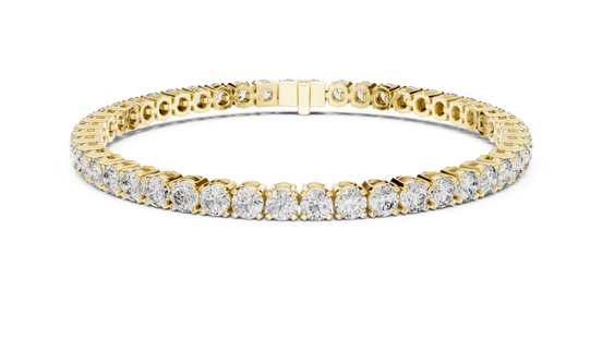 Round Cut Prong Tennis Bracelet - TBRRF