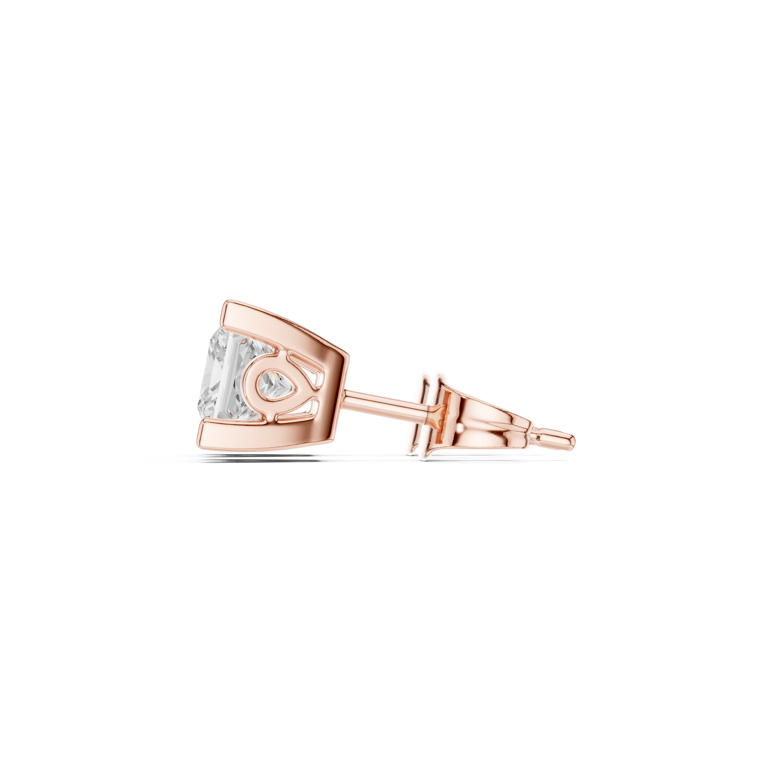 Cushion Cut Crystal Stud Earrings