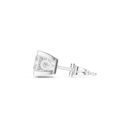 Cushion Cut Crystal Stud Earrings