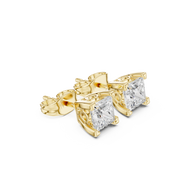 Cushion Cut Crystal Stud Earrings