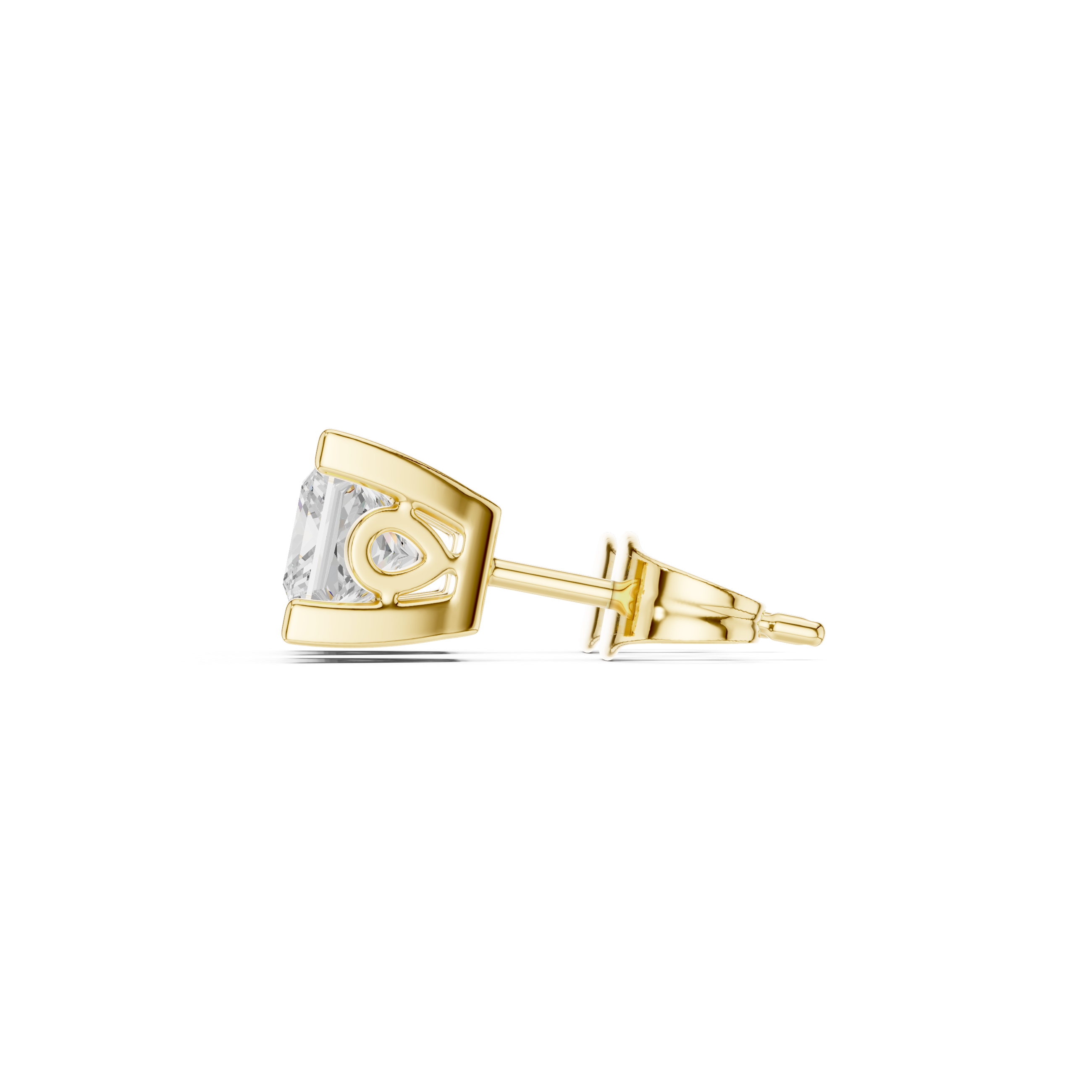 Cushion Cut Crystal Stud Earrings