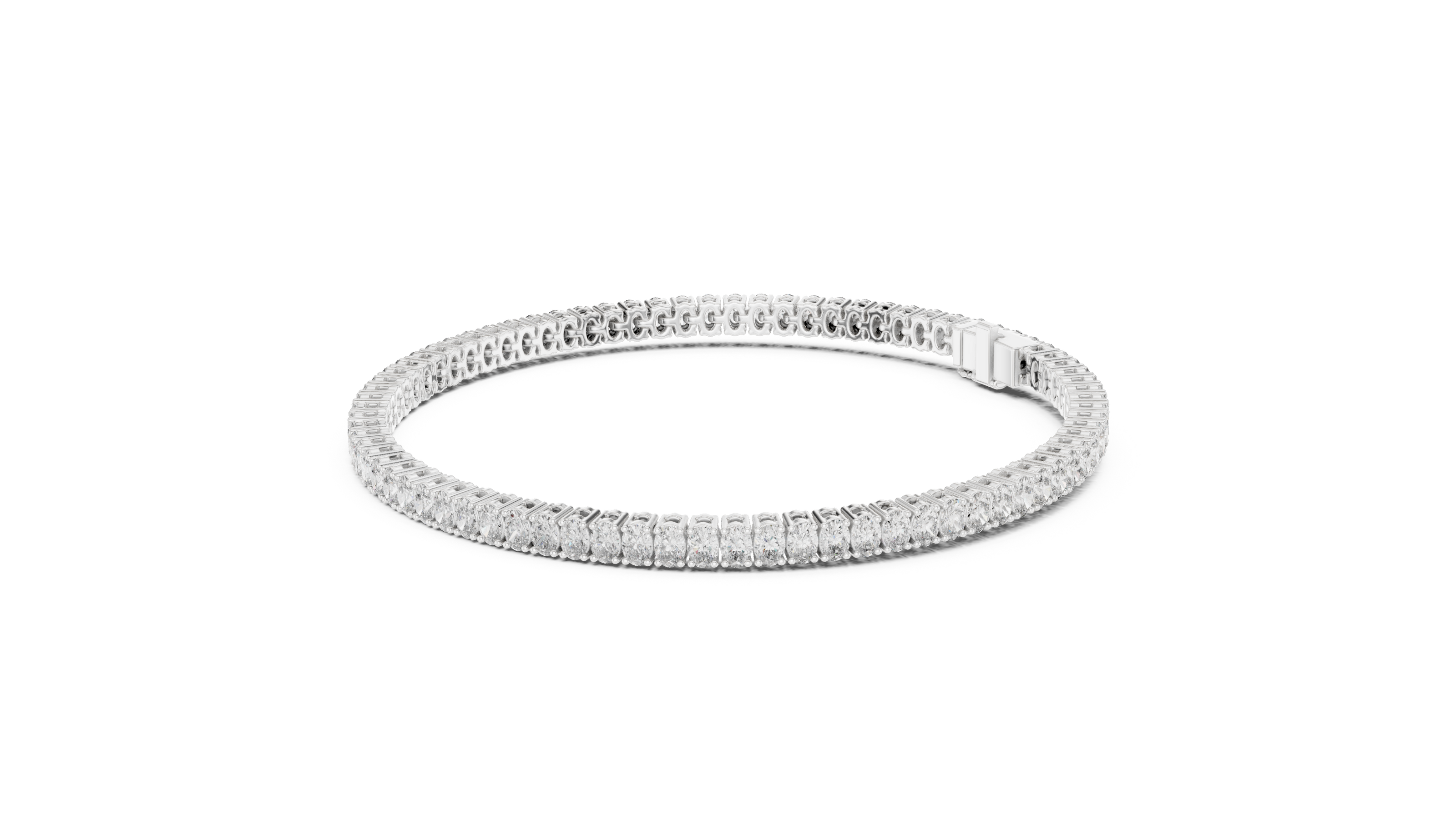Oval Cut Tennis Bracelet
