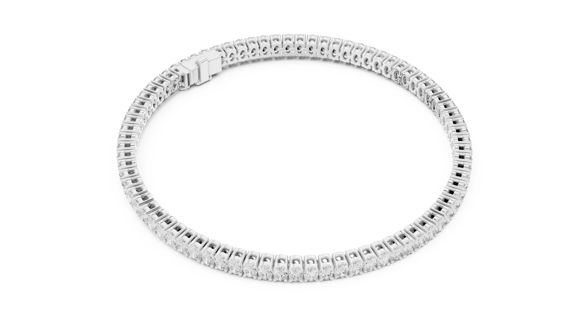 Oval Cut Tennis Bracelet