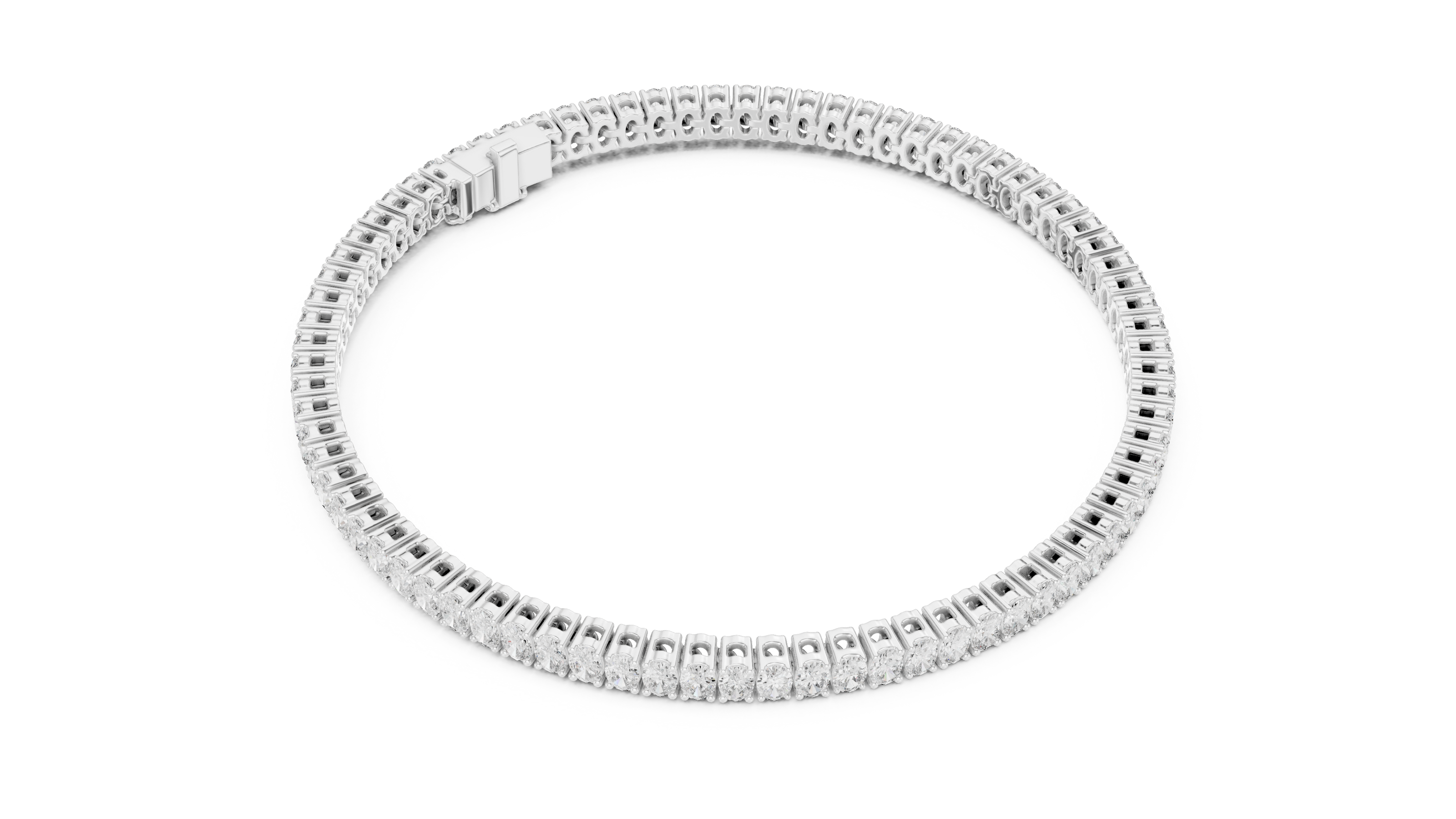 Oval Cut Tennis Bracelet