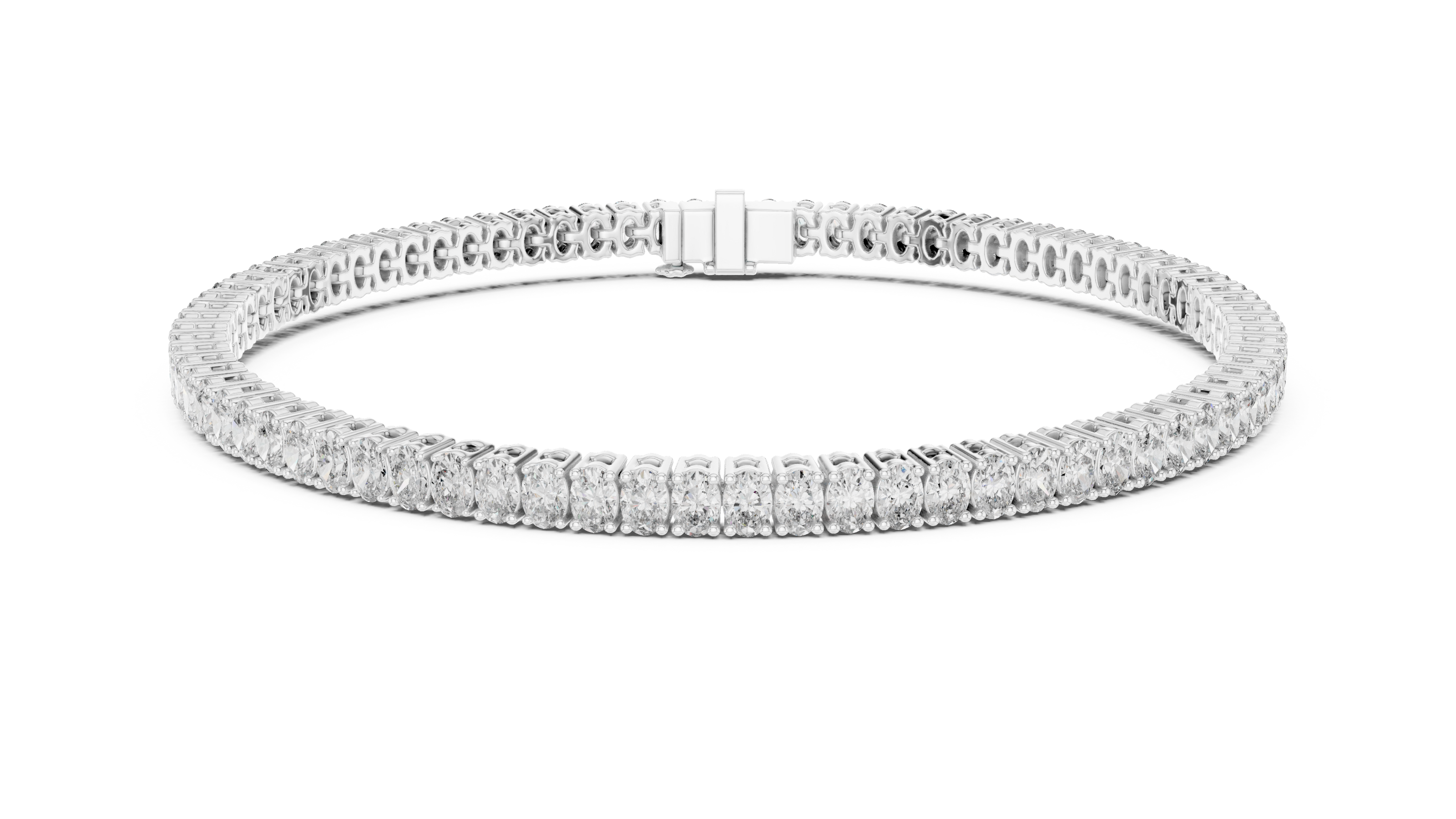 Oval Cut Tennis Bracelet
