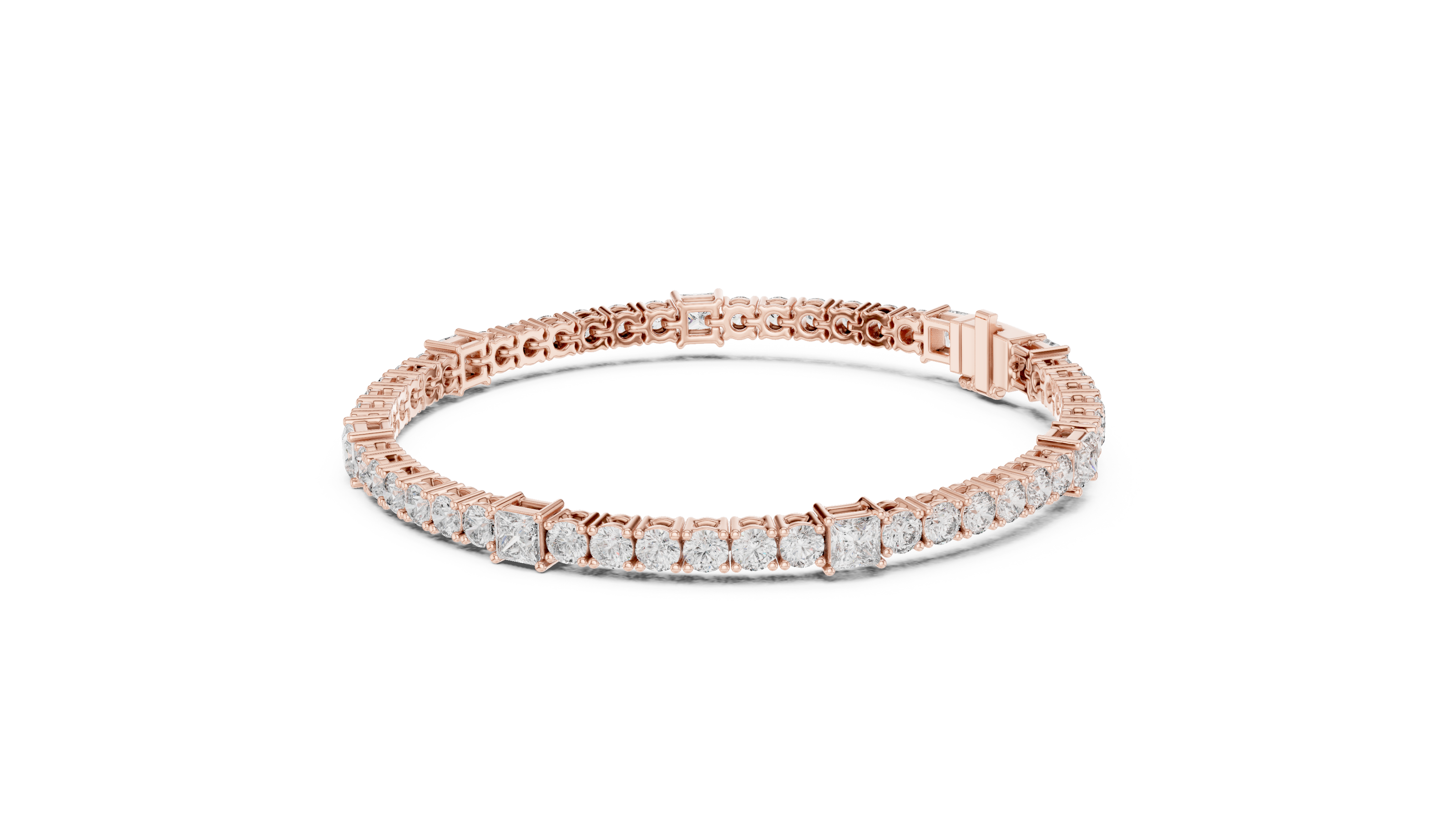 Round Cut with Princess Bracelet