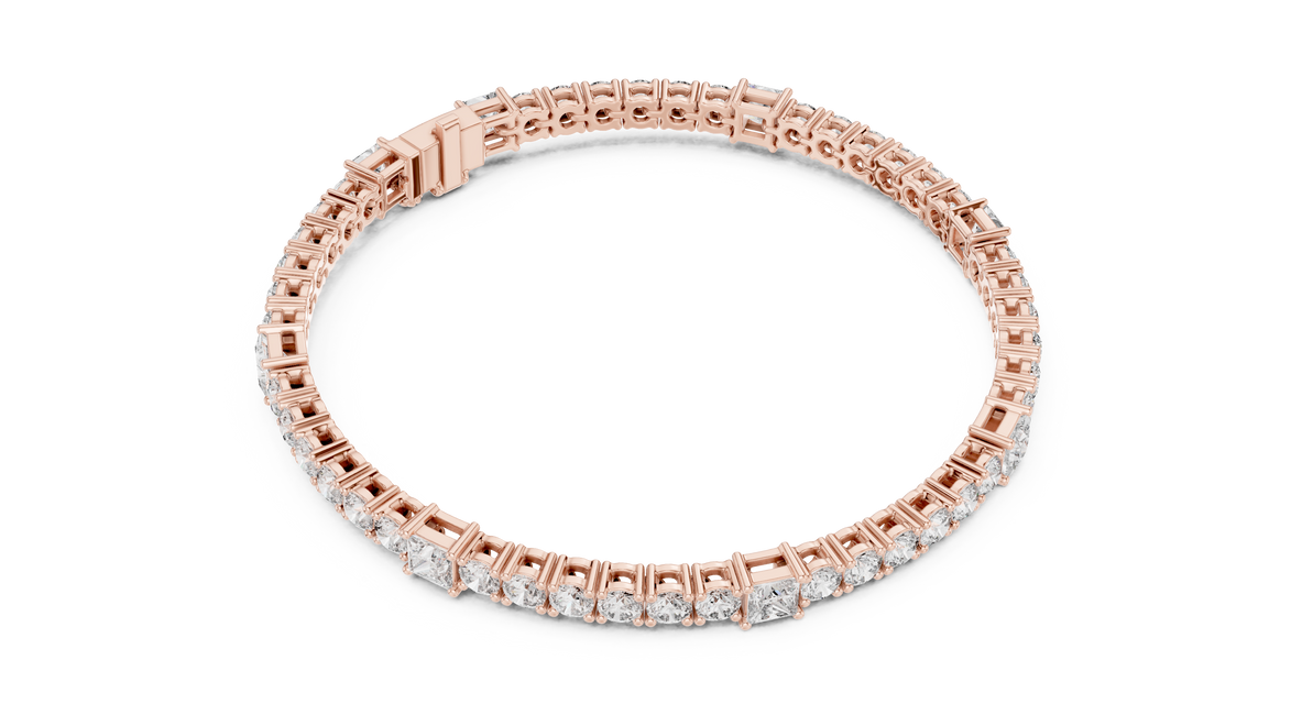 Round Cut with Princess Bracelet