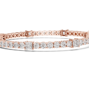 Round Cut with Princess Bracelet
