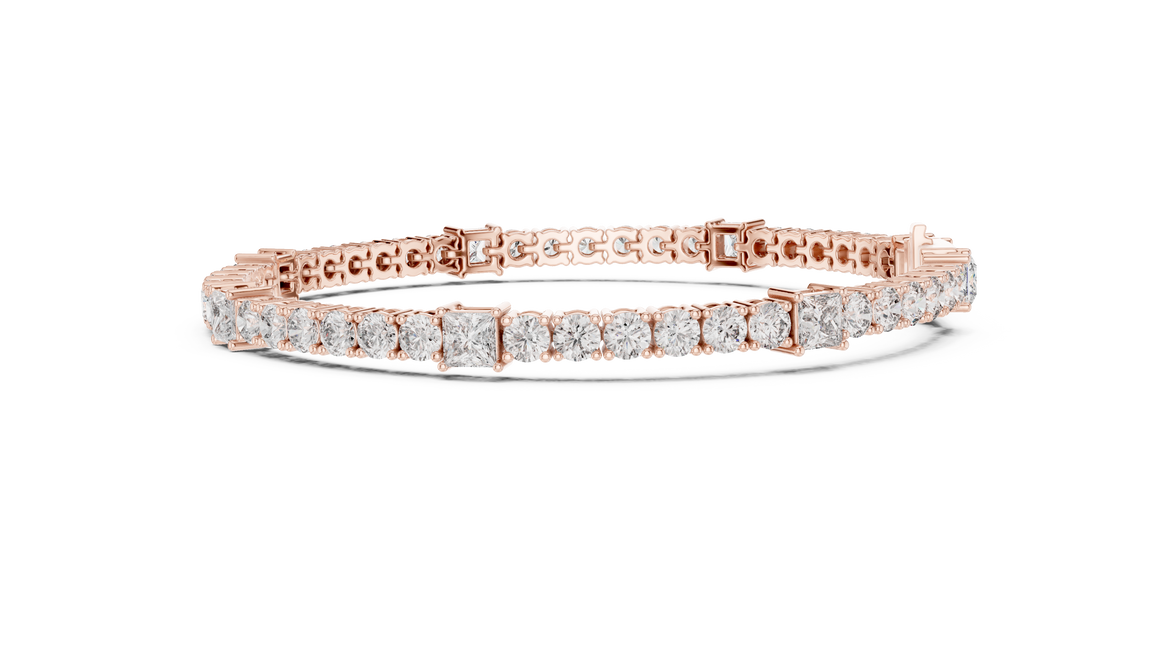 Round Cut with Princess Bracelet