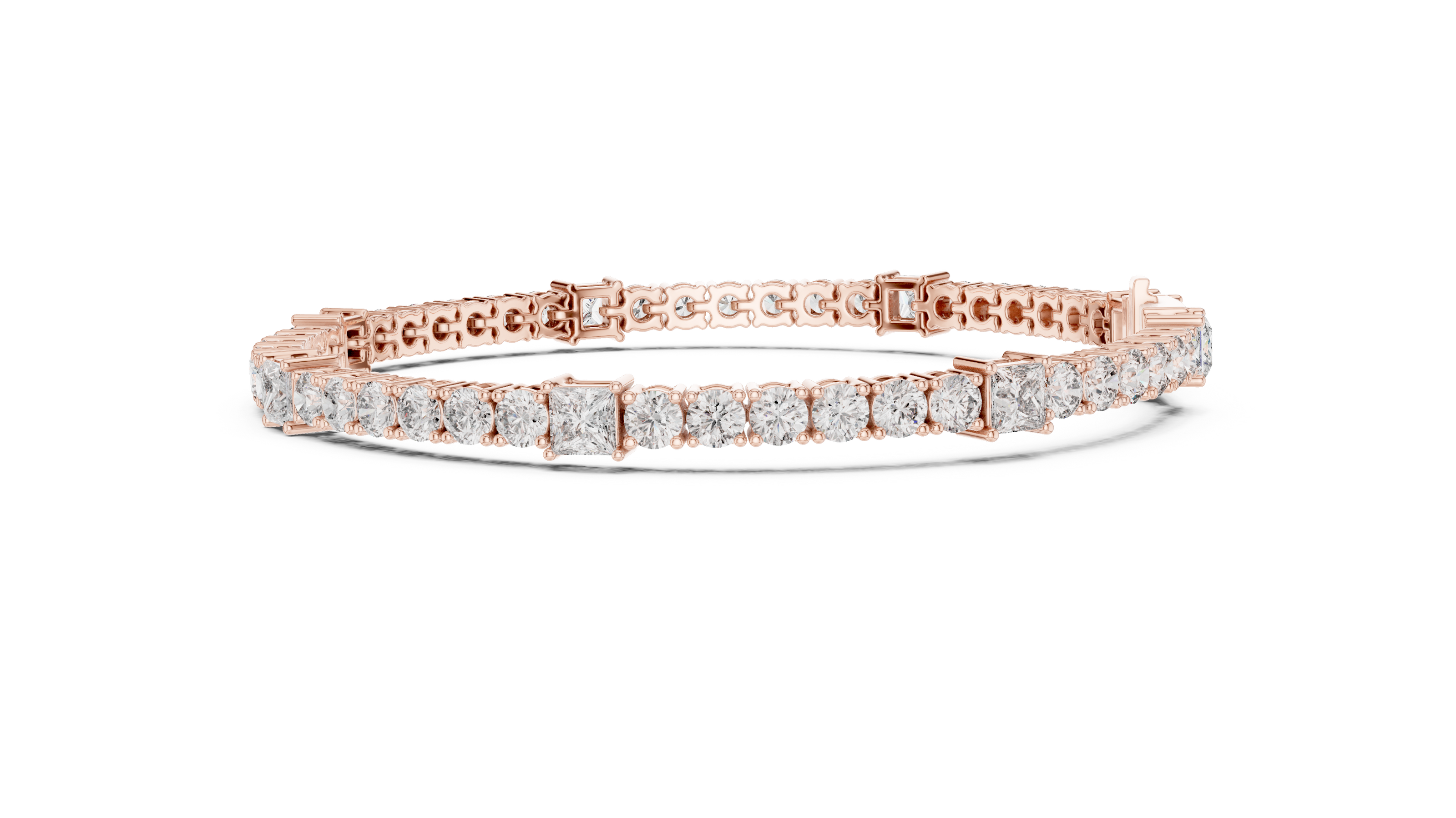 Round Cut with Princess Bracelet