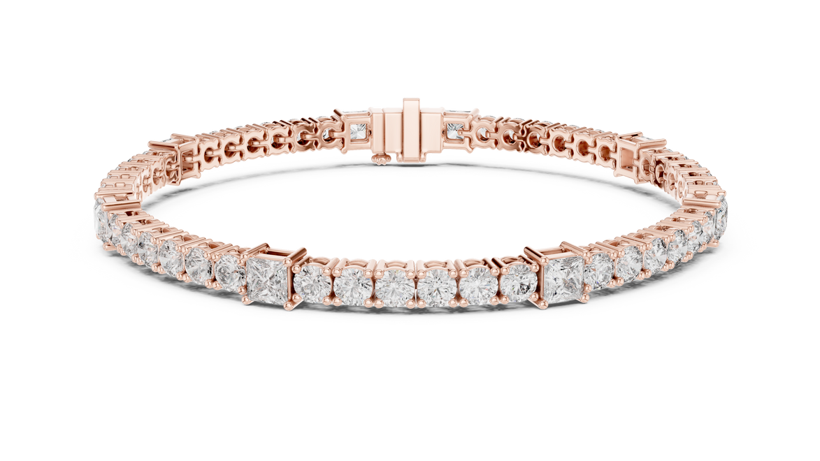 Round Cut with Princess Bracelet
