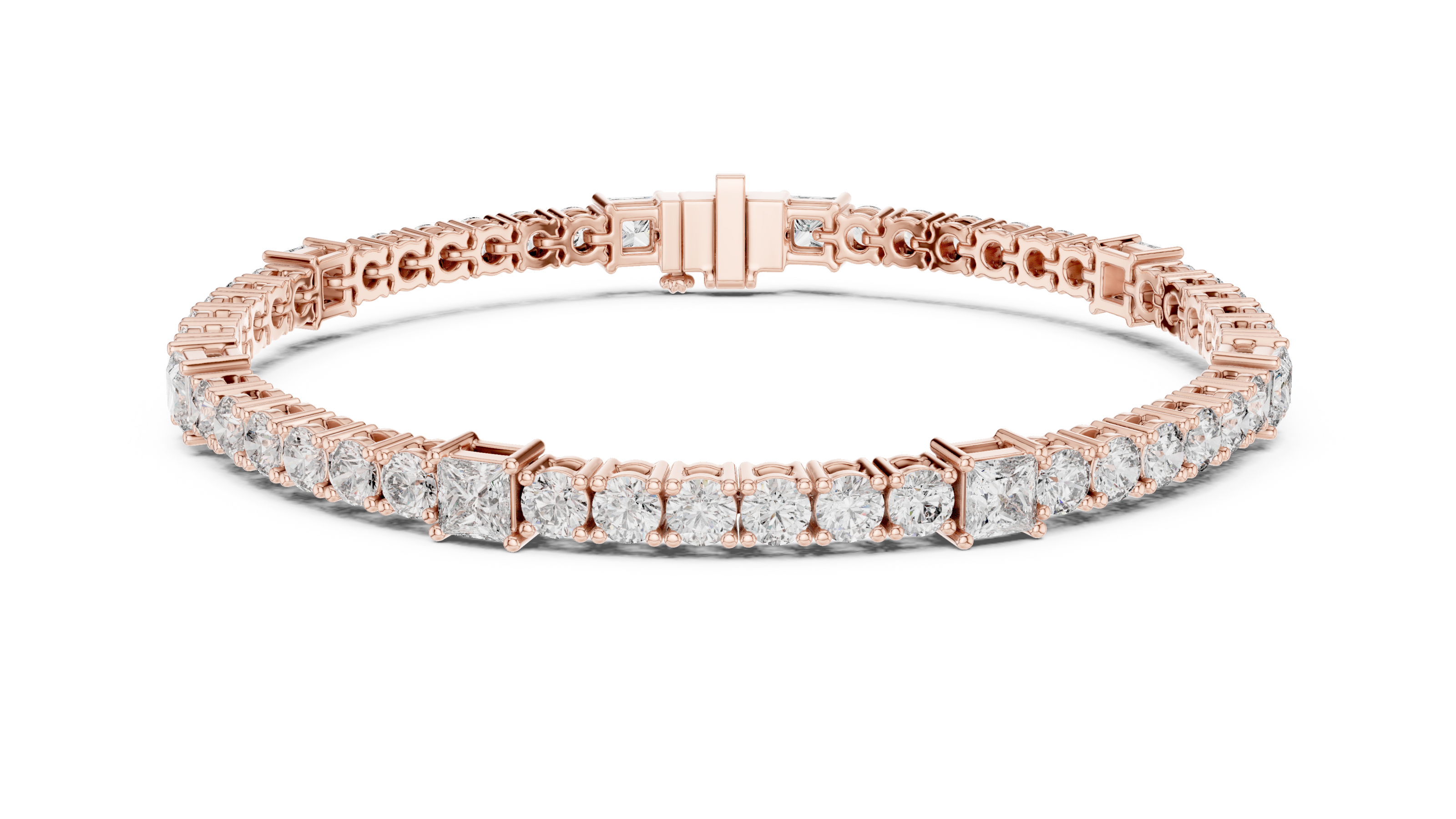 Round Cut with Princess Bracelet