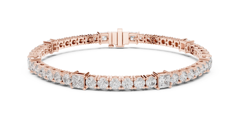 Round Cut with Princess Bracelet