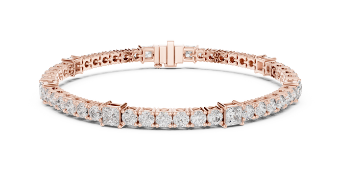 Round Cut with Princess Bracelet
