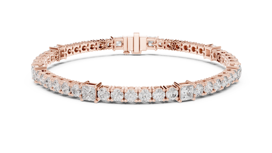 Round Cut with Princess Bracelet