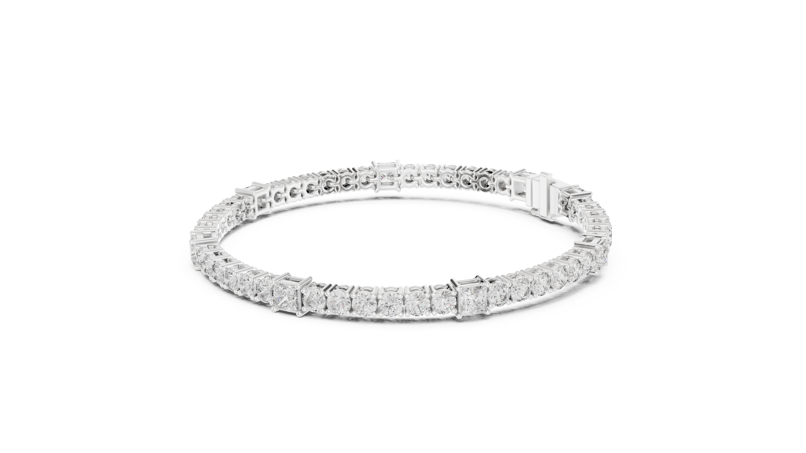 Round Cut with Princess Bracelet