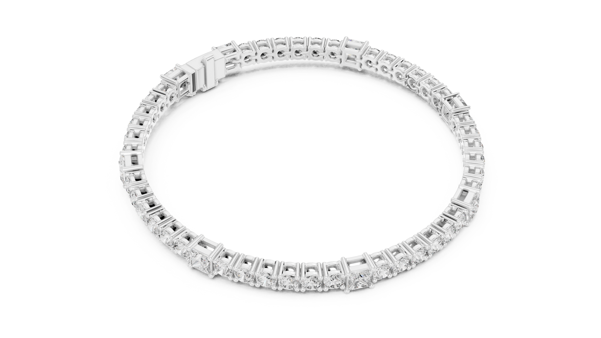 Round Cut with Princess Bracelet