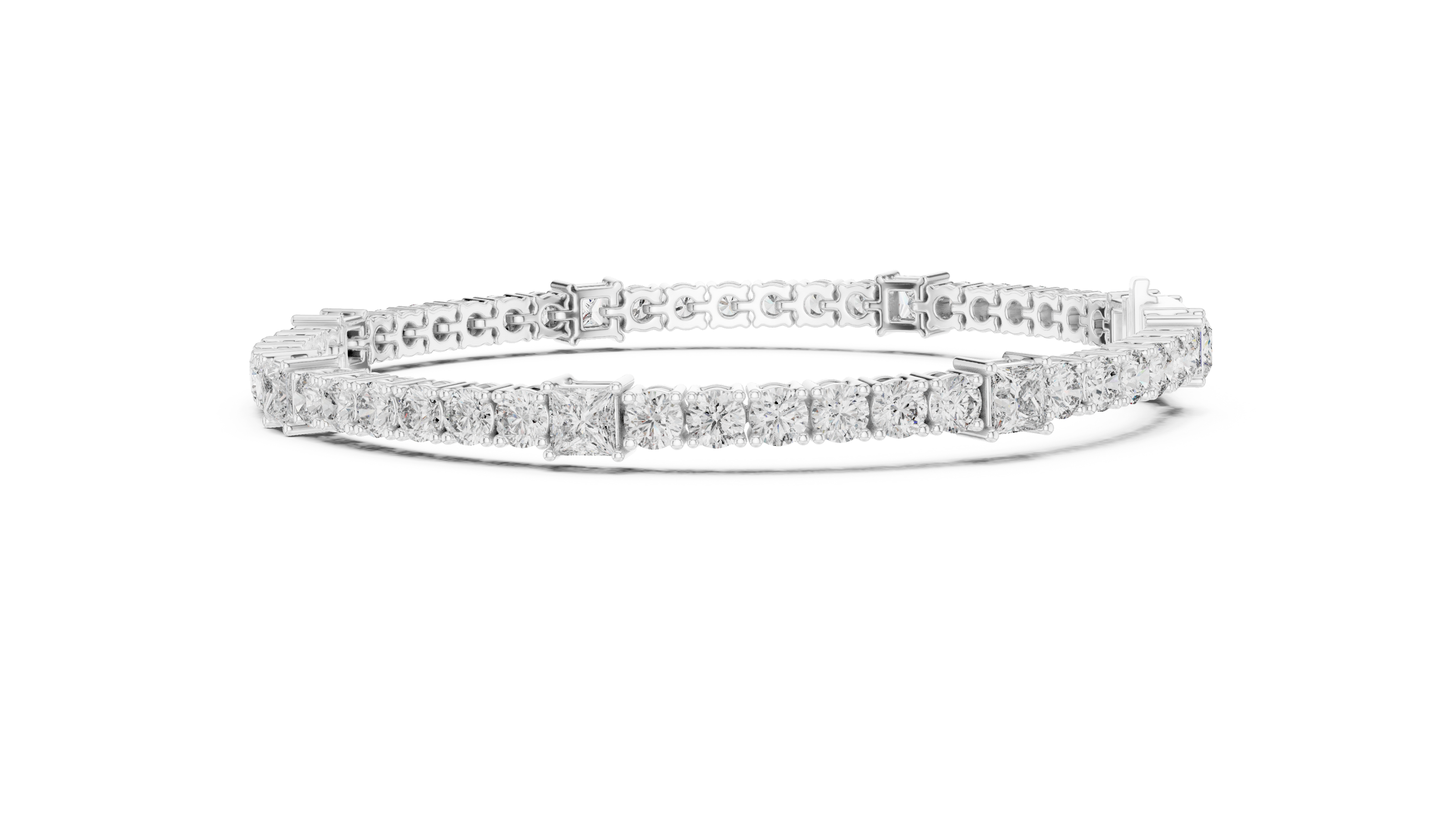 Round Cut with Princess Bracelet