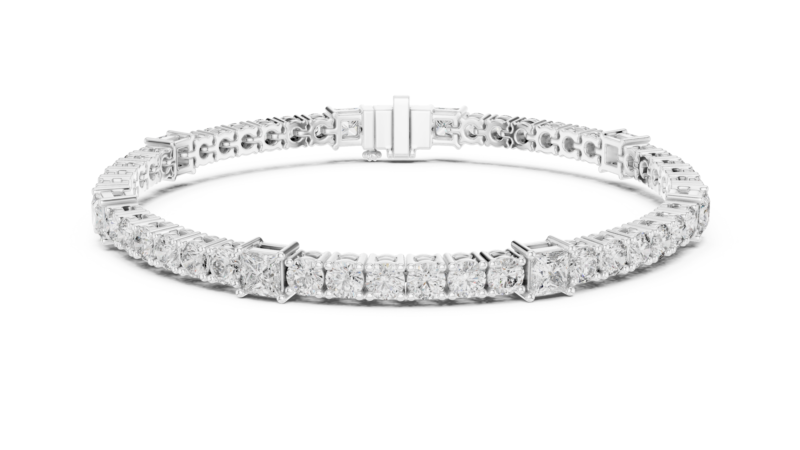 Round Cut with Princess Bracelet