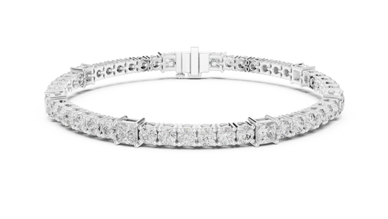Round Cut with Princess Bracelet