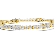 Round Cut with Princess Bracelet