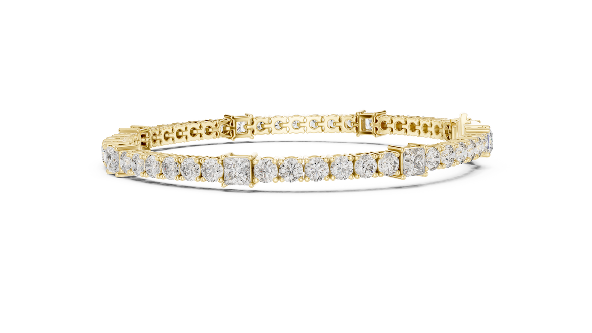 Round Cut with Princess Bracelet
