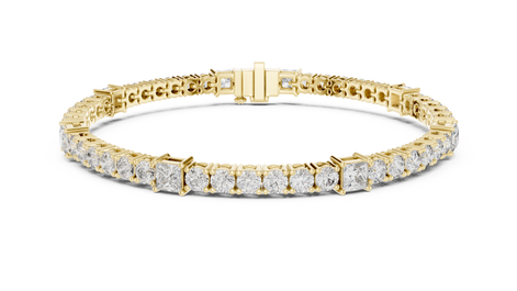 Round Cut with Princess Bracelet